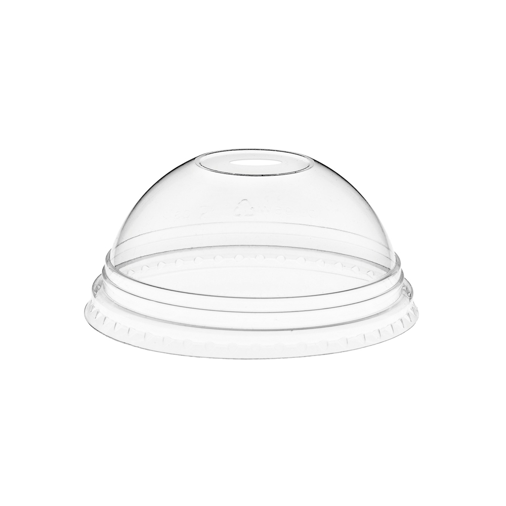 BIG PET Recyclable Dome Lids 1000 - With Straw Hole - Projuice