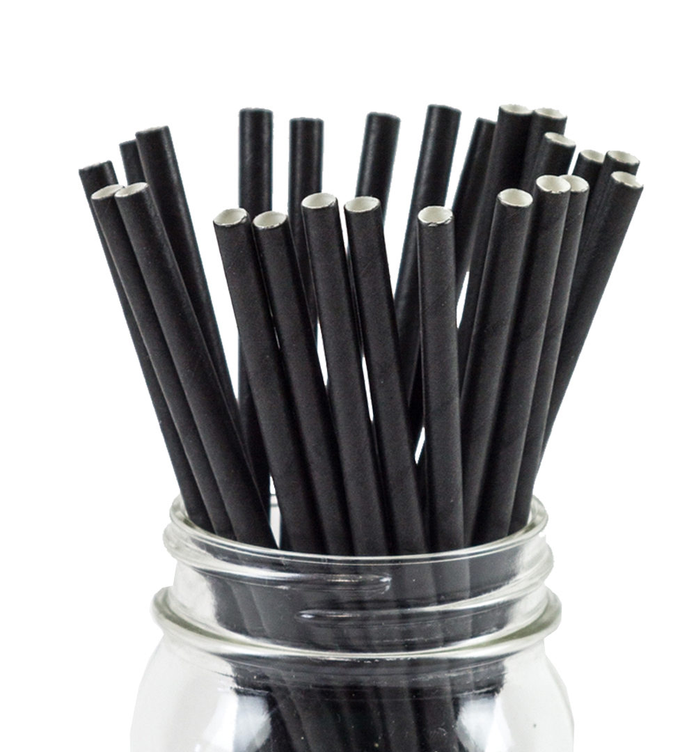 BLACK Paper Jumbo Straws (1000) • Projuice